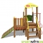 Игровой комплекс красно-зелено-желтый "Кроха-NEW" InterAtletika TЕ810 NEW - 1