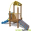 Игровой комплекс желто-голубой «Чемпион-NEW» InterAtletika T814 NEW - 1