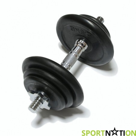 Наборная гантель FitLogic Rubber Dumbbell max 10 kg - 18007