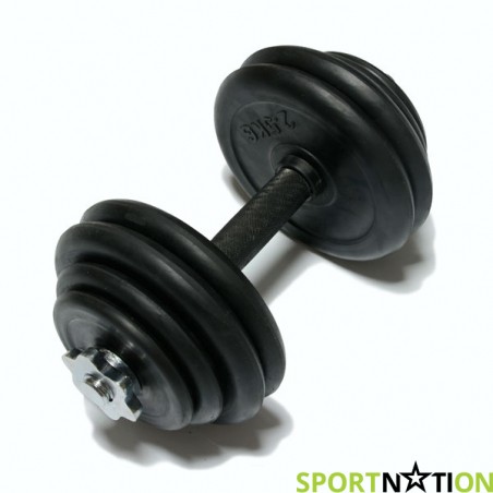 Наборная гантель  FitLogic Rubber Dumbbell 15 kg - 18014