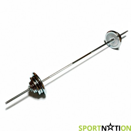 Штанга наборная с хромированными дисками FitLogic Home Chrome bar 55 kg - 18043