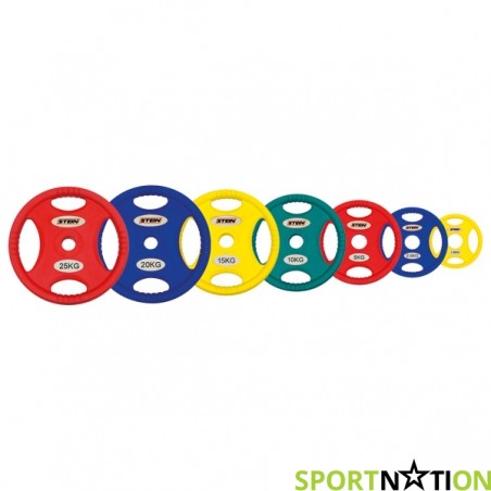 Профессиональные диски для штанг Stein TPU Color 3-Hole Plate - 17961