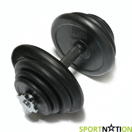 Наборная гантель FitLogic Rubber Dumbbell 20 kg - 18021