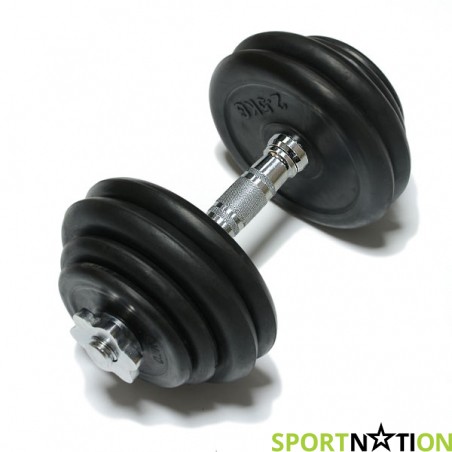 Наборная гантель FitLogic Rubber Dumbbell med 15 kg - 18015