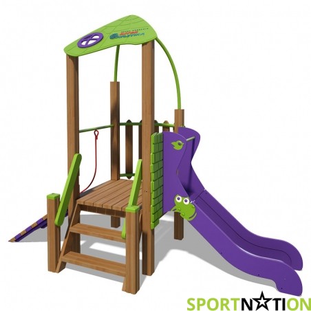 Игровой комплекс зелено-фиолетовый «Чемпион-NEW» InterAtletika T814 NEW - 17529