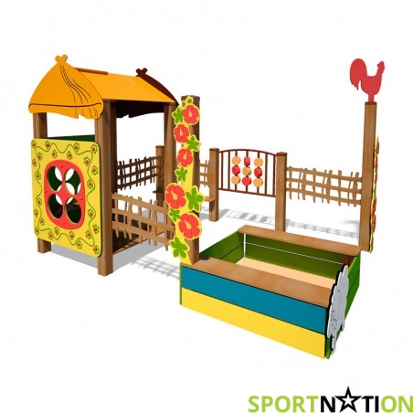 Песочный двор "Домик" Sportnation SN 322 - 17343