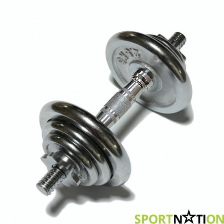Наборная гантель FitLogic Chrome Dumbbell mid 10 kg - 18009